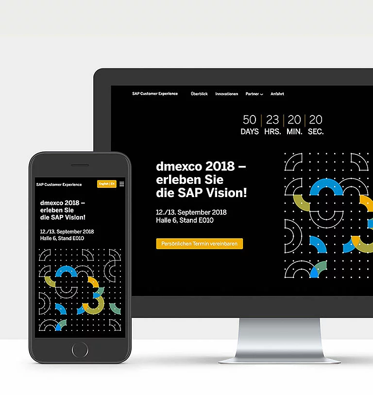 Sub-Brandings Subbranding für den dmexco-Auftritt für SAP