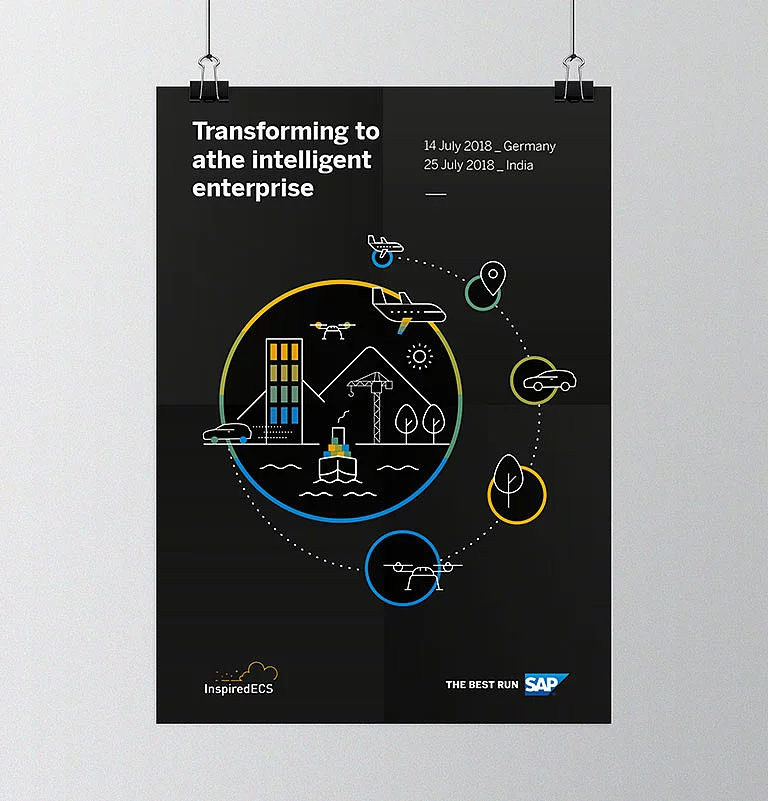 Illustrations On display is an illustration for SAP by design agency SNK