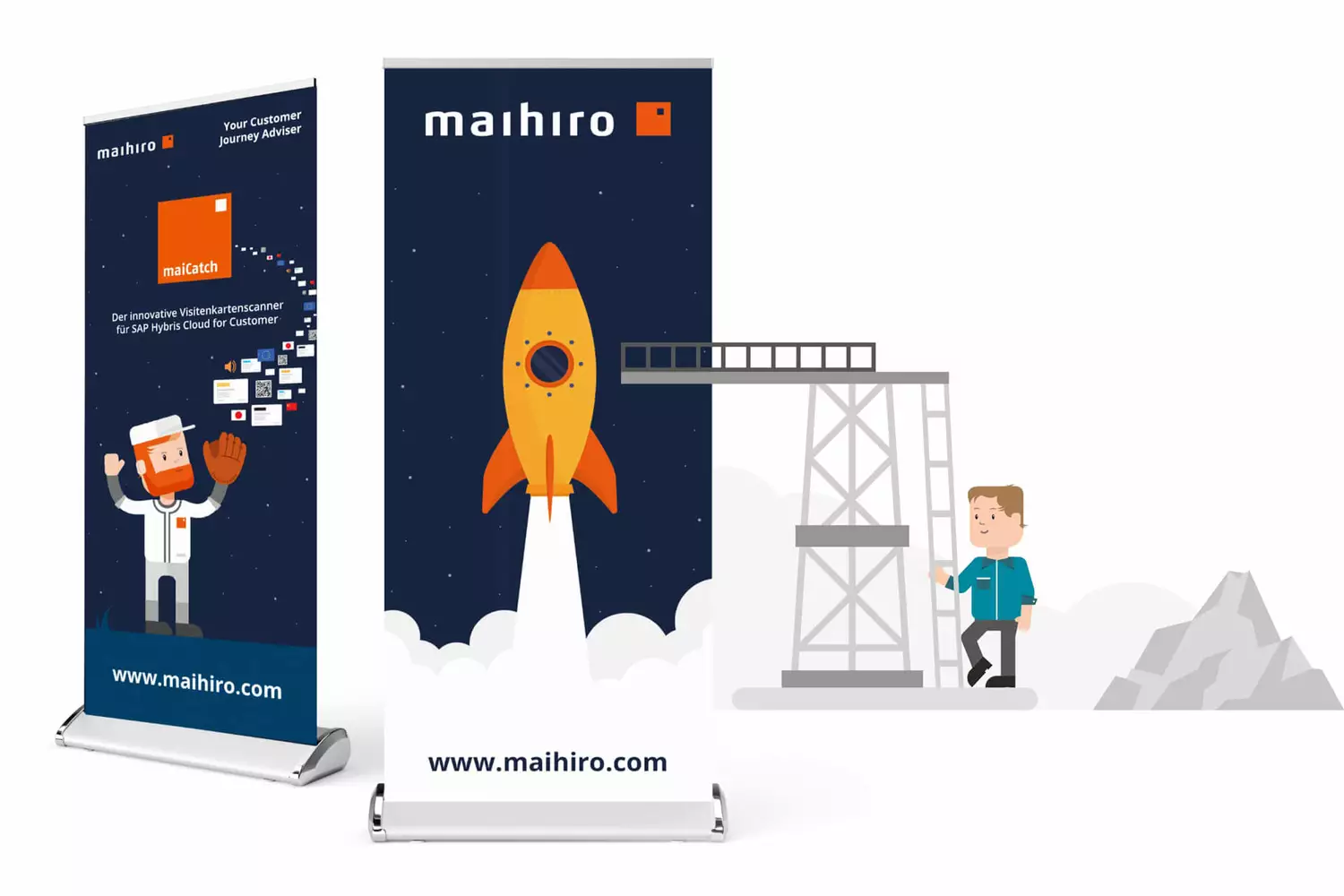 Maihiro Roll Ups with comic rocket | schoene neue kinder