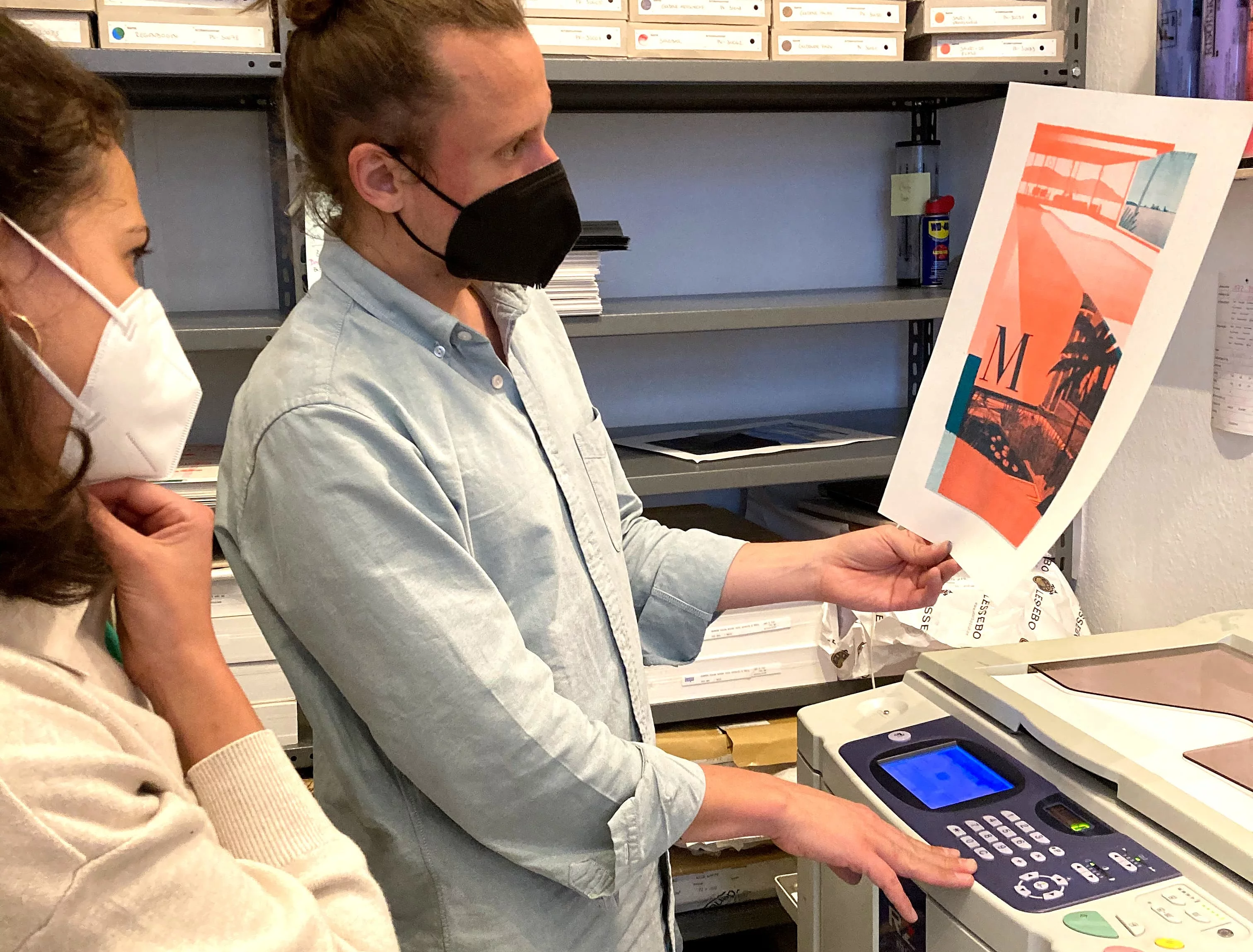 Foto: Team Event Risographie-Druck-Workshop