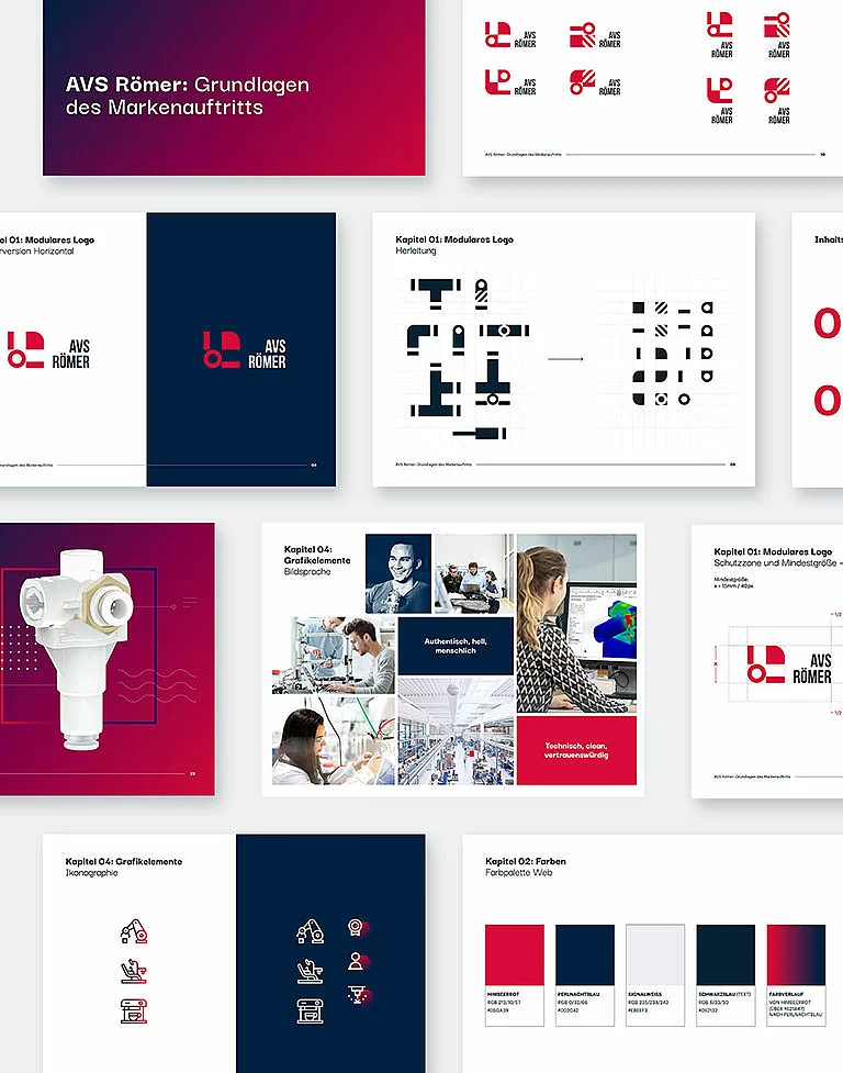 Styleguide Von der SNK entwickelter Styleguide für AVS Römer