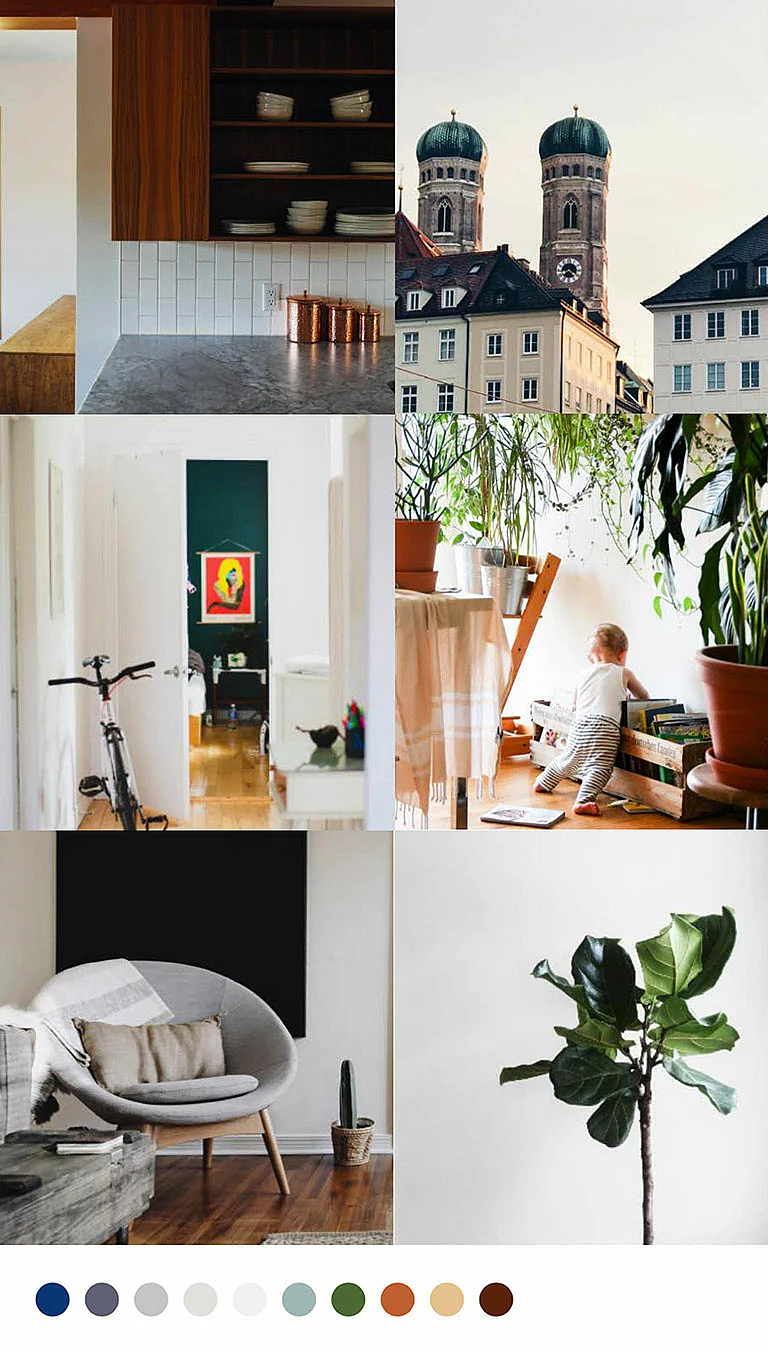 Bildwelten Collage mit verschiedenen Stockfotos als einheitliche Bildwelt