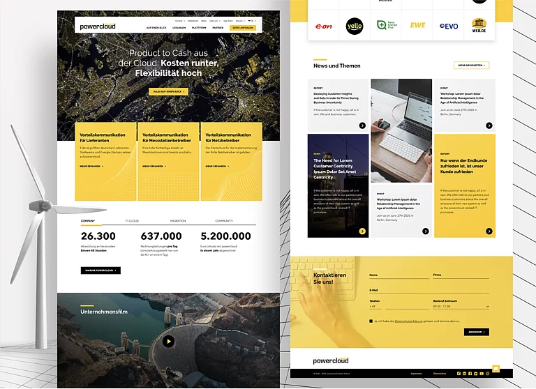 Website für SaaS-Abrechnungsplattform Website für SaaS-Abrechnungsplattform