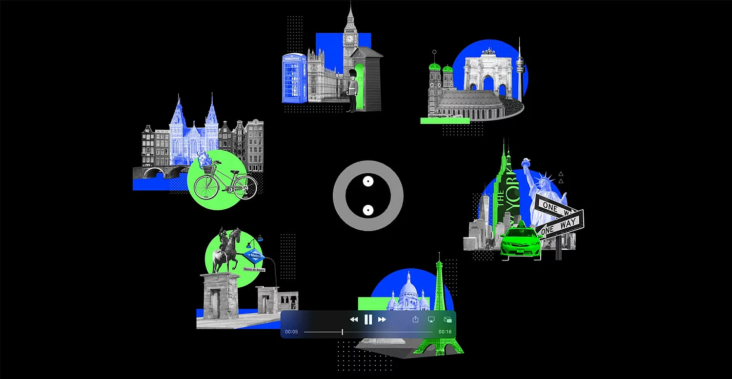 On display is the Celonis brand design, which provides a holistic brand experience